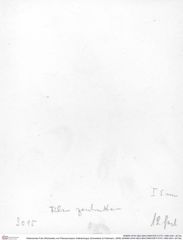 Historisches Foto (Rückseite) von Planoprosopon rhathamingus (Schweitzer & Feldmann, 2009) (NHMW-AFW-GEO-BACHMAYER-FOTO-1990-0041-3015a)